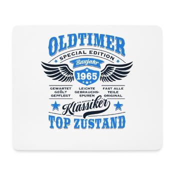 Oldtimer Baujahr 1965 - Geburtstag - Geschenk - Mousepad (Querformat) - Weiß - Vorne