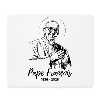 Le pape François donne sa bénédiction - Tapis de souris (format paysage) - blanc - Devant