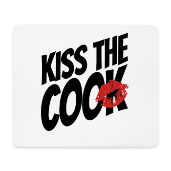 Kiss the cook - cock - pun - saying - Mouse Pad (horizontal) - white - Front