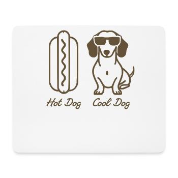 Hot Dog Cool Dog Dackel Design - Mousepad (Querformat) - Weiß - Vorne