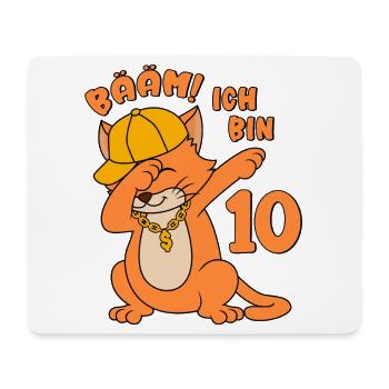 10. Geburtstag - 10 Jahre alt - Bääm! Ich bin 10 - Mousepad (Querformat) - Weiß - Vorne