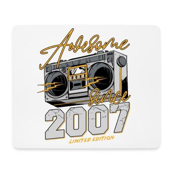 2007 Retro Vintage Jahrgang Geburtstag Geschenk - Mousepad (Querformat) - Weiß - Vorne