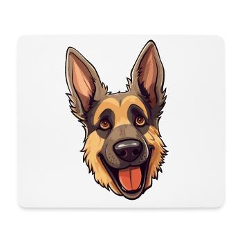 Juste une fille qui aime le berger allemand pour - Tapis de souris (format paysage) - blanc - Devant