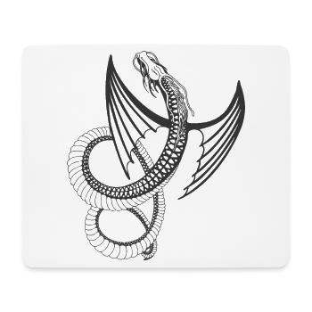 Flying Dragon - Mouse Pad (horizontal) - white - Front
