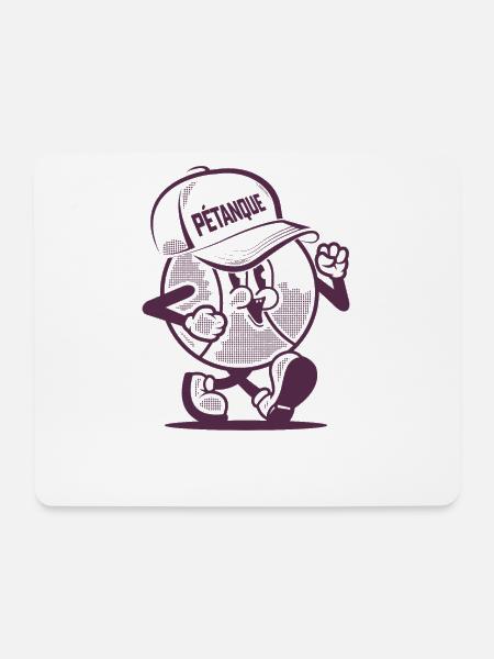 Boulekugel geht zum Boulen Petanque Team Cap Boule - Mousepad (Querformat) - Weiß