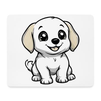 Labrador Hund Niedlich - Mousepad (Querformat) - Weiß - Vorne