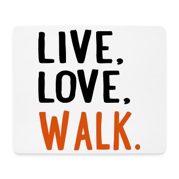 6254398 115202571 walk - Mousepad (Querformat) - Weiß - Vorne