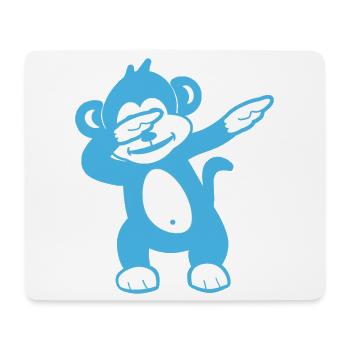 Blue Monkey Mascot - Playful Design - Mouse Pad (horizontal) - white - Front