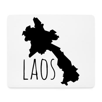 Laos - Mousepad (Querformat) - Weiß - Vorne