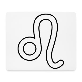 Löwe Sternzeichen Sternbild Tierkreiszeichen - Mousepad (Querformat) - Weiß - Vorne
