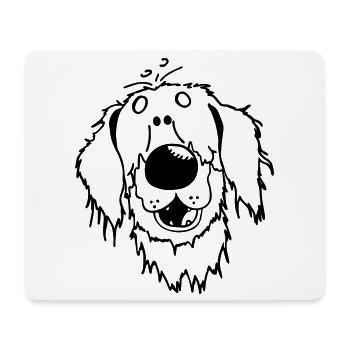 Hovawart - Hovi - Hund - Mousepad (Querformat) - Weiß - Vorne