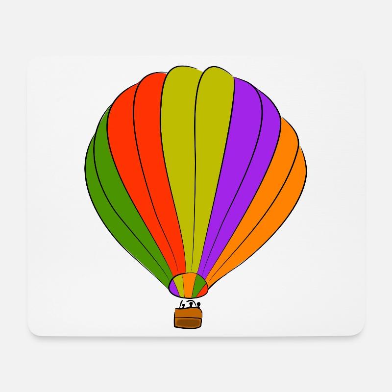 heissluftballon ballon luftfahrt - Mousepad (Querformat) - Weiß
