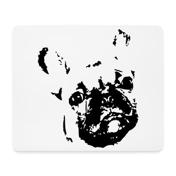 French Bulldog, Bulldog, French Bulldog - Mouse Pad (horizontal) - white - Front