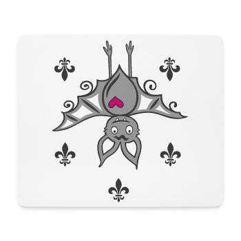 Vampire Chauve-souris Halloween - Tapis de souris (format paysage) - blanc - Devant