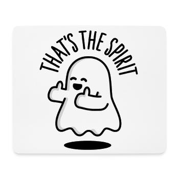 That's the spirit fantôme pouces vers le haut - Tapis de souris (format paysage) - blanc - Devant