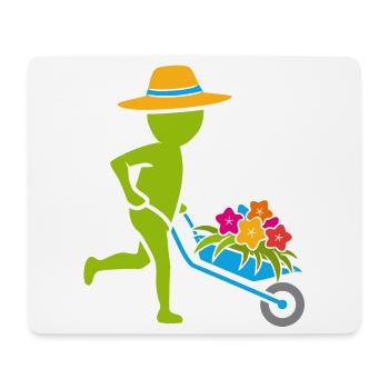 Gärtner / Gärtnerin - bunt - Mousepad (Querformat) - Weiß - Vorne