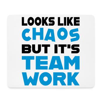 Teamwork - Mousepad (Querformat) - Weiß - Vorne