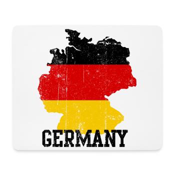RedYellow Germany Silhouette - Mouse Pad (horizontal) - white - Front