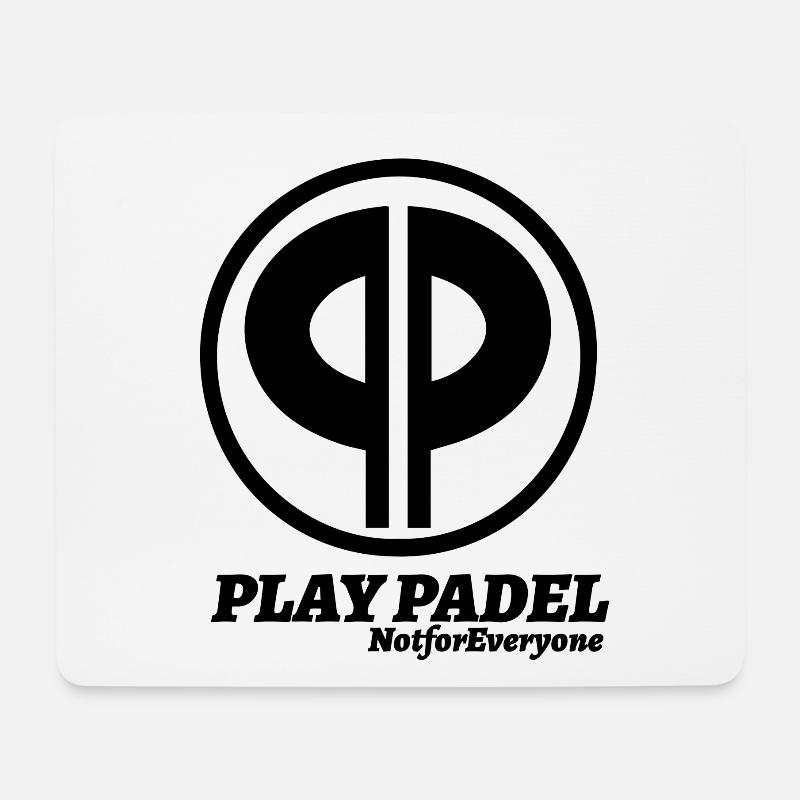 Pure Black: Minimal Silhouette - Mouse Pad (horizontal) - white