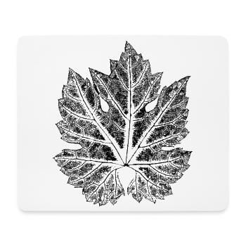 Weinblatt - Blatt vom Wein / Botanisch - Mousepad (Querformat) - Weiß - Vorne