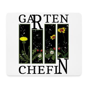 Garten Chefin - Mousepad (Querformat) - Weiß - Vorne