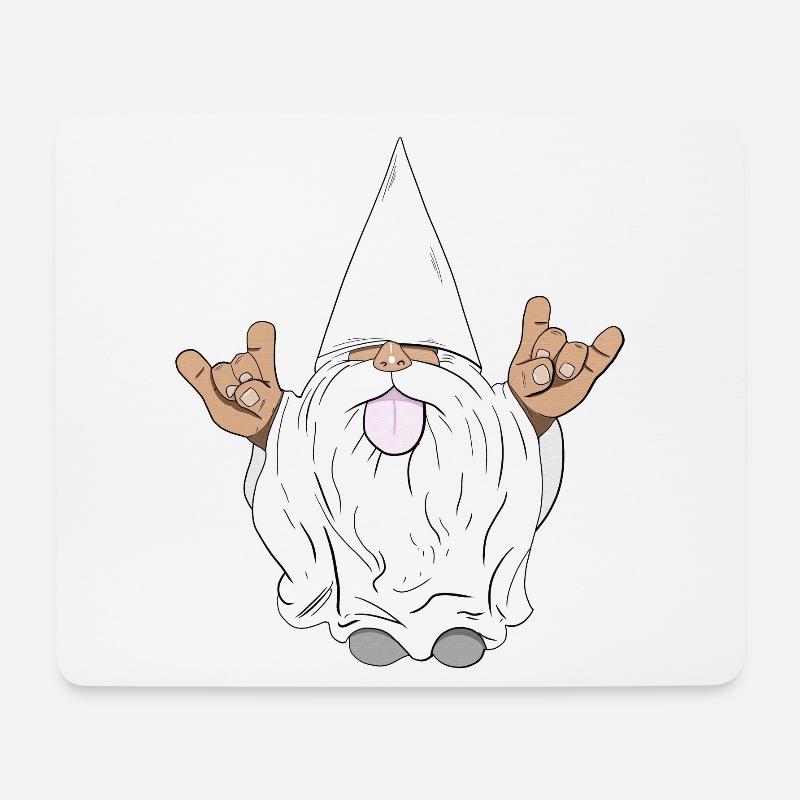 Gnome Rock - Mouse Pad (horizontal) - white