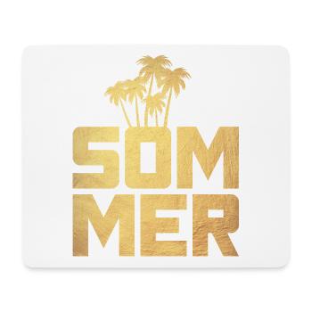 Sommer Gold Palmen Luxus Urlaub exklusiv Deko Fun - Mousepad (Querformat) - Weiß - Vorne