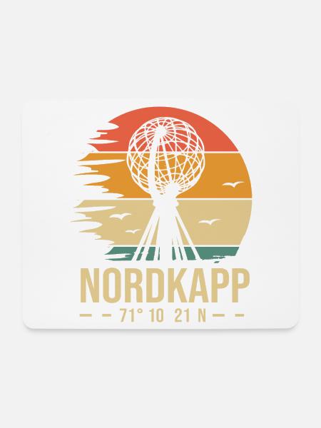 Nordkap Nordkap Norwegen - Mousepad (Querformat) - Weiß