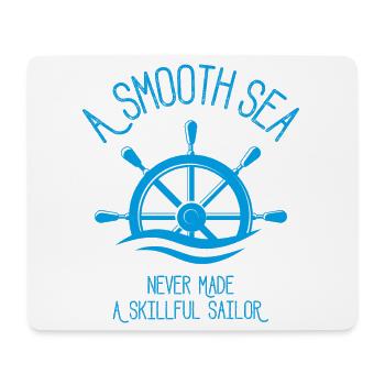 Mer calme, marin habile - Tapis de souris (format paysage) - blanc - Devant