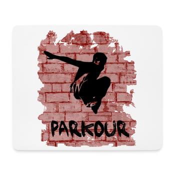 Parkour - Mousepad (Querformat) - Weiß - Vorne