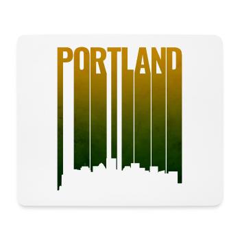 Pente de la ligne d’horizon de Portland - Tapis de souris (format paysage) - blanc - Devant