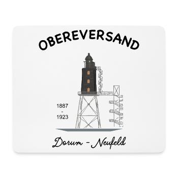 Phare d'Obereversand, Dorum-Neufeld, Mer du Nord - Tapis de souris (format paysage) - blanc - Devant