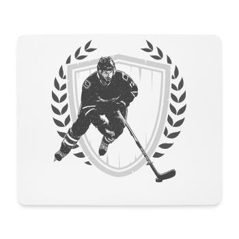 Hockey sur glace - Tapis de souris (format paysage) - blanc - Devant