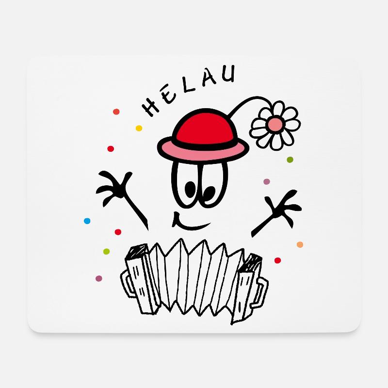Helau, Karneval - Mousepad (Querformat) - Weiß