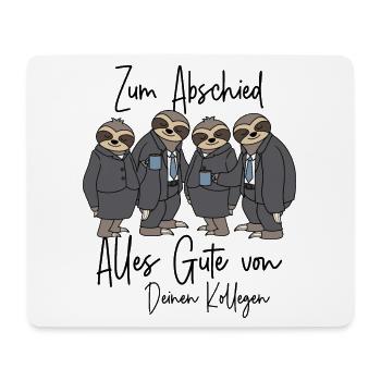 Abschied Kollege neuer Job Alles Gute Jobwechsel - Mousepad (Querformat) - Weiß - Vorne