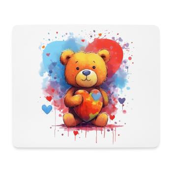 Love is a Bear Necessity - Mouse Pad (horizontal) - white - Front