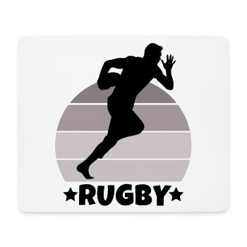 rugby, rugby sport, rugby fan - Mouse Pad (horizontal) - white - Front