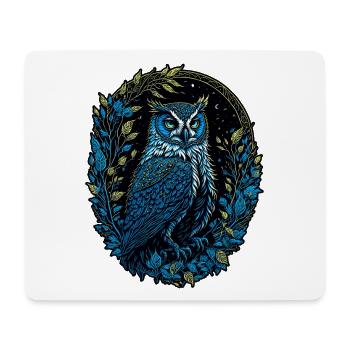 Eagle owl - Mouse Pad (horizontal) - white - Front