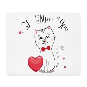 I miss you - Mouse Pad (horizontal) - white - Front