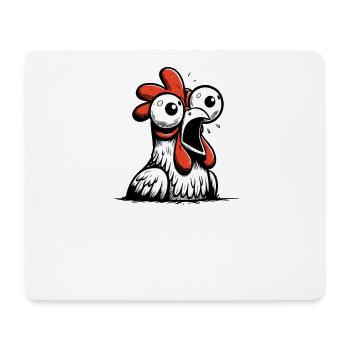 trying to hendl this huhn spruch dialekt mundart - Mousepad (Querformat) - Weiß - Vorne