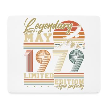Mai 1979 Vintage né cadeau d’anniversaire - Tapis de souris (format paysage) - blanc - Devant