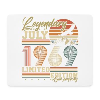 Juillet 1969 Vintage né cadeau d’anniversaire - Tapis de souris (format paysage) - blanc - Devant