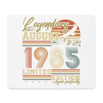 Août 1985 Vintage né cadeau d’anniversaire - Tapis de souris (format paysage) - blanc - Devant