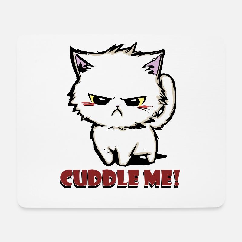 cuddle me2 - Mousepad (Querformat) - Weiß