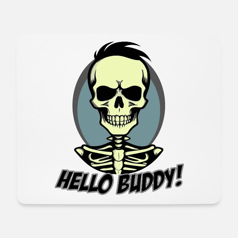 Hello Buddy 2 - Mousepad (Querformat) - Weiß