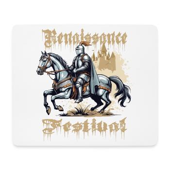 Fête médiévale - Tapis de souris (format paysage) - blanc - Devant