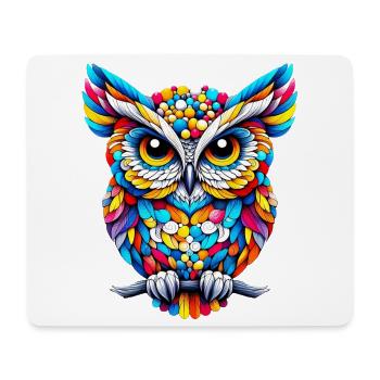 Owl - Mouse Pad (horizontal) - white - Front