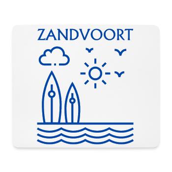 Zandvoort Coastal Surf Scene - Mouse Pad (horizontal) - white - Front