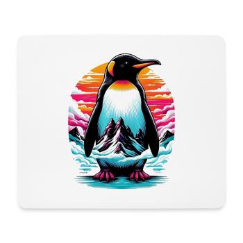 Pingouin - Tapis de souris (format paysage) - blanc - Devant