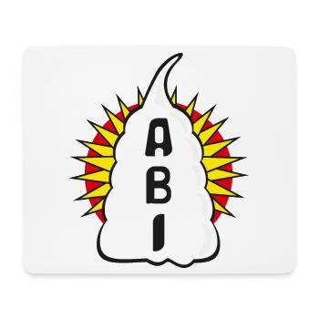 Sahne ABI mit Stern, ein lustiger Hingucker. - Mousepad (Querformat) - Weiß - Vorne
